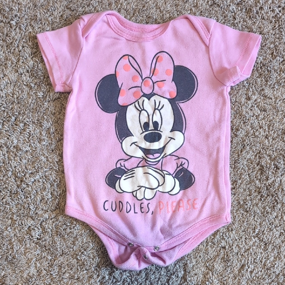 Disney Pink Minnie Mouse Bodysuit